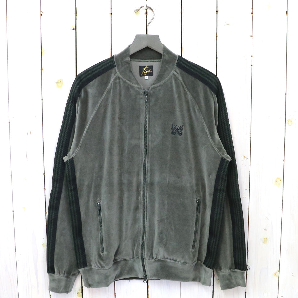 Needles『R.C. Track Jacket-C/Pe Velour』(Olive)