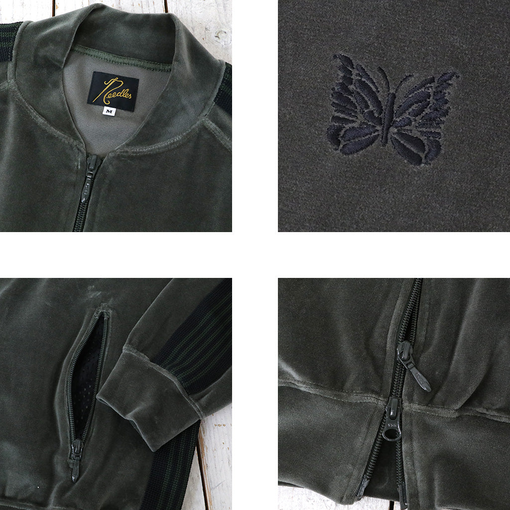 Needles『R.C. Track Jacket-C/Pe Velour』(Olive)