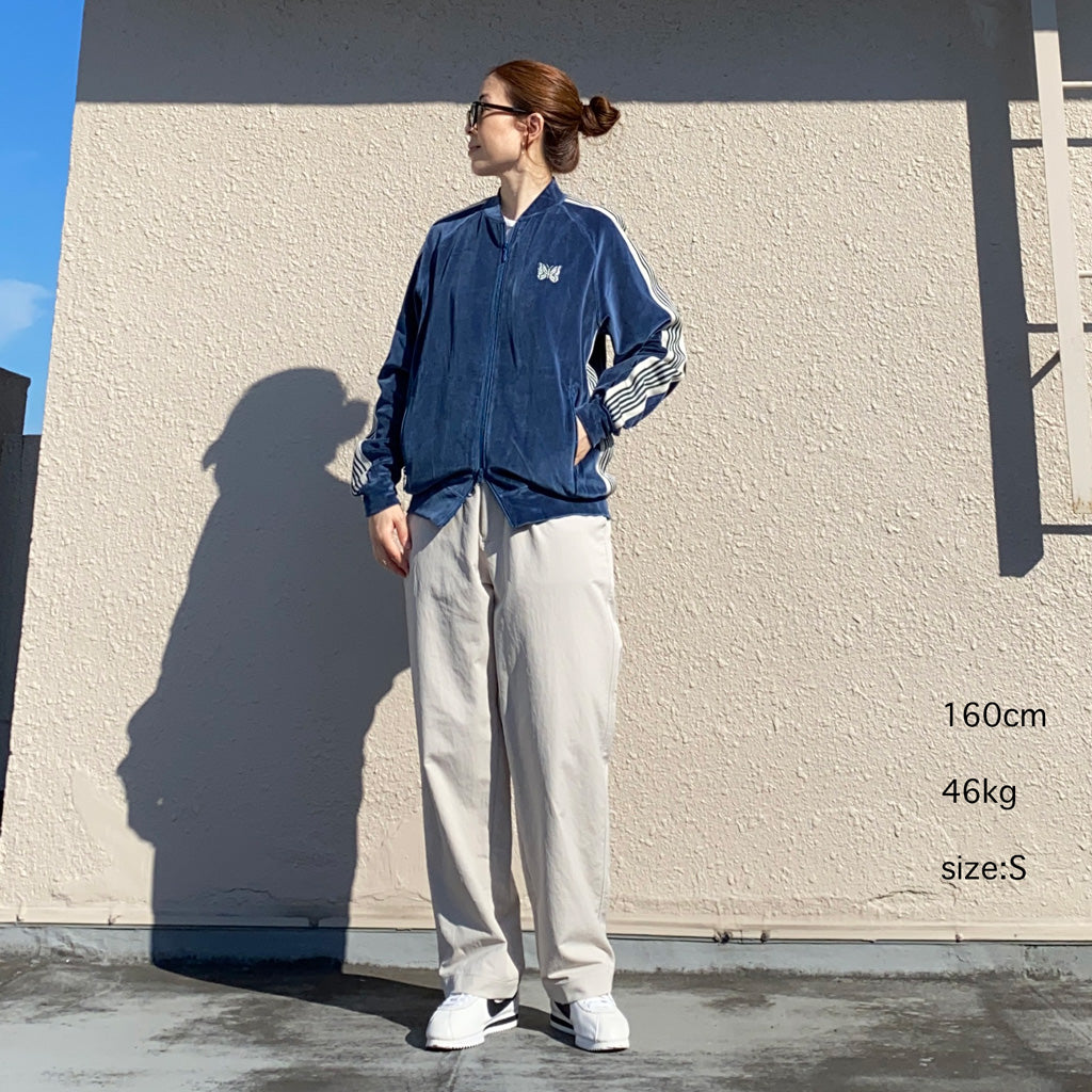 Needles『R.C. Track Jacket-C/Pe Velour』(Marine Blue)