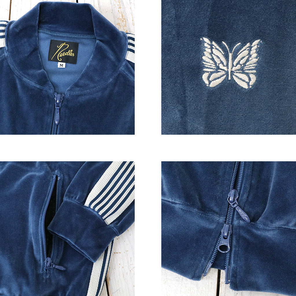 Needles『R.C. Track Jacket-C/Pe Velour』(Marine Blue) – Reggieshop