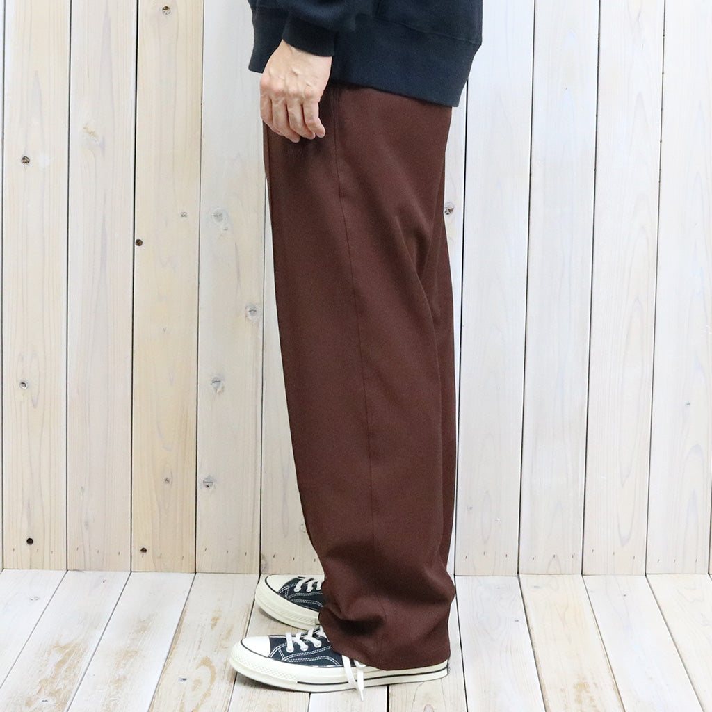 Needles『W.U. Straight Pant-PE/R/PU Cavalry Twill』(Brown)