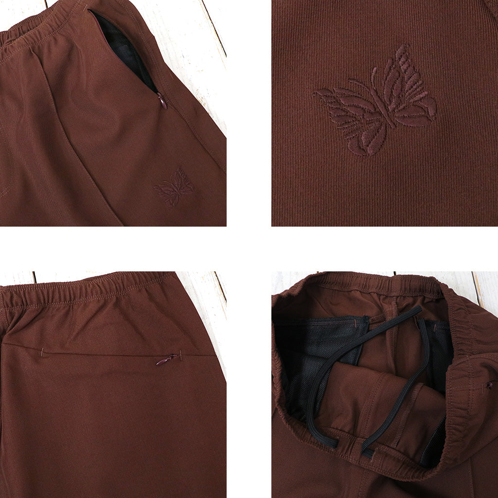 Needles『W.U. Straight Pant-PE/R/PU Cavalry Twill』(Brown)