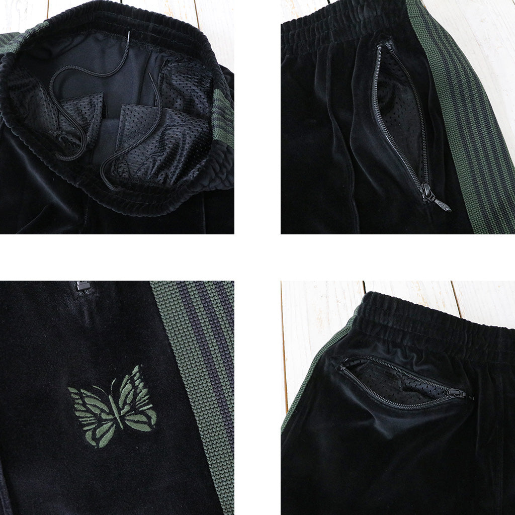 Needles『Narrow Track Pant-C/Pe Velour』(Black)