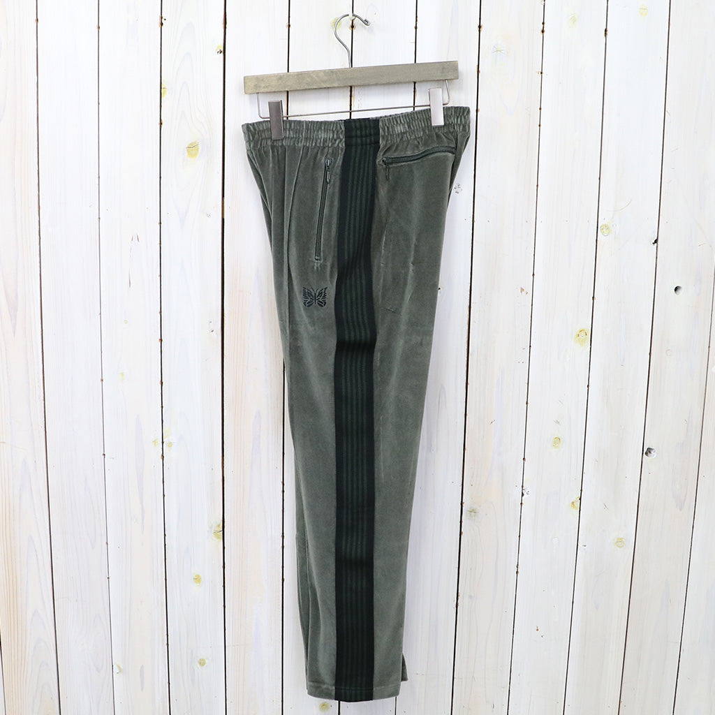 Needles『Narrow Track Pant-C/Pe Velour』(Olive)