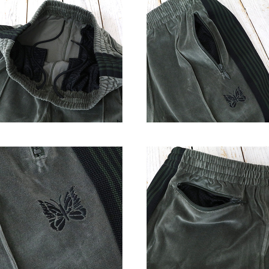 Needles『Narrow Track Pant-C/Pe Velour』(Olive)