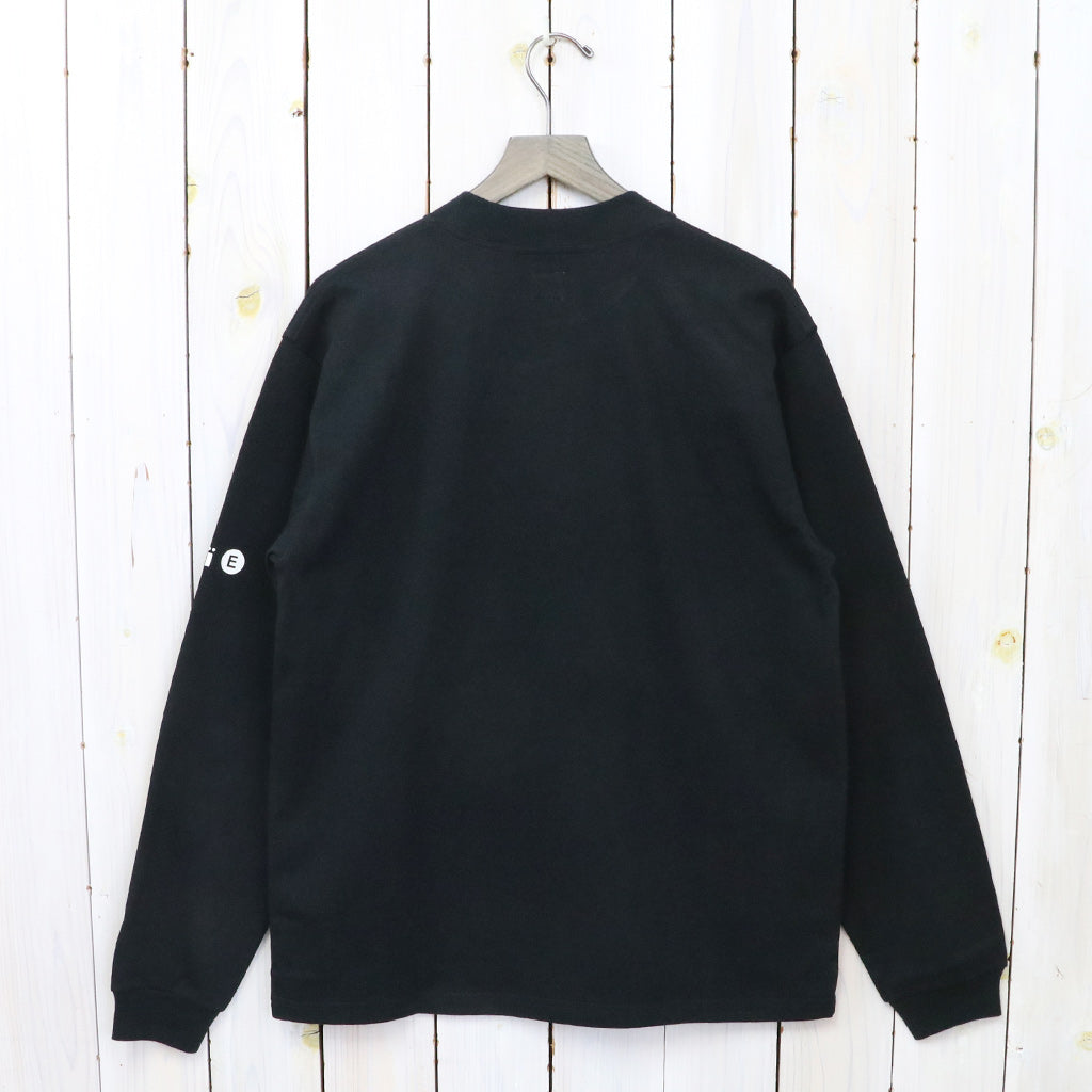 AiE『Mock Neck L/S Tee-Cotton Jersey/UNION JACK』(Black)