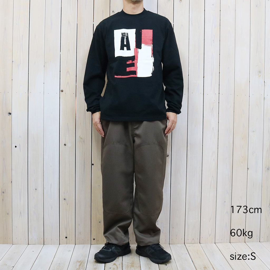 【SALE50%OFF】AiE『Mock Neck L/S Tee-Cotton Jersey/AIE』(Black)