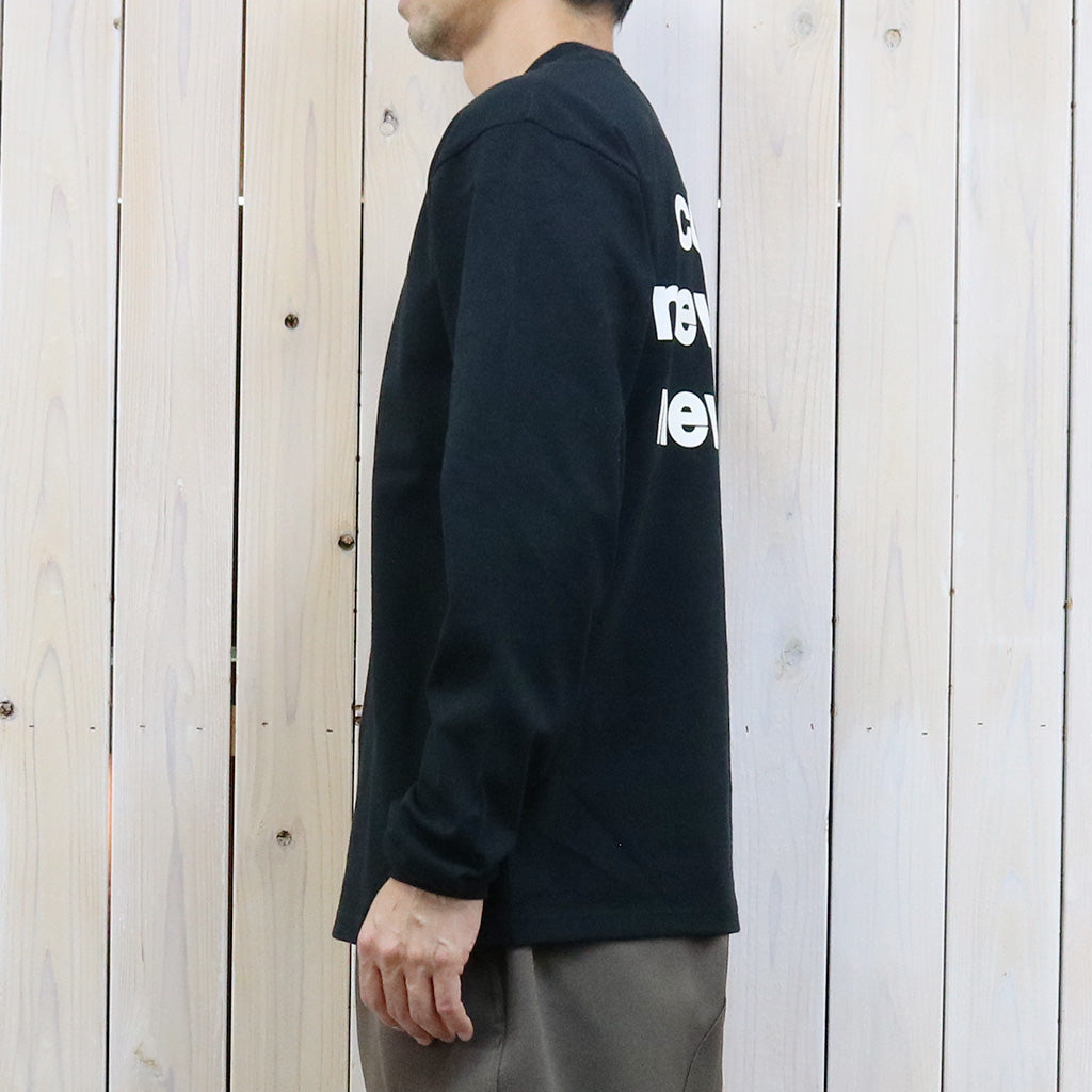 【SALE50%OFF】AiE『Mock Neck L/S Tee-Cotton Jersey/AIE』(Black)