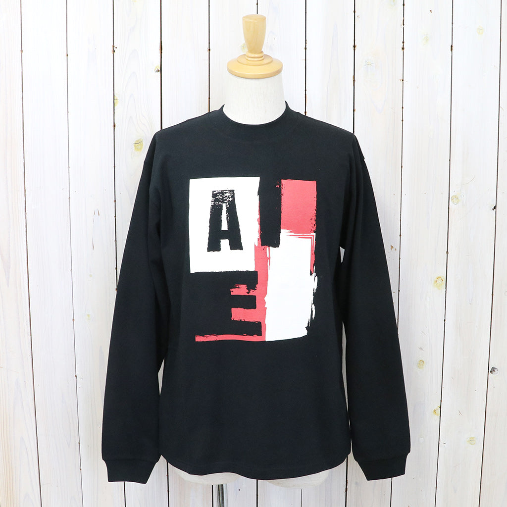 AiE『Mock Neck L/S Tee-Cotton Jersey/AIE』(Black)