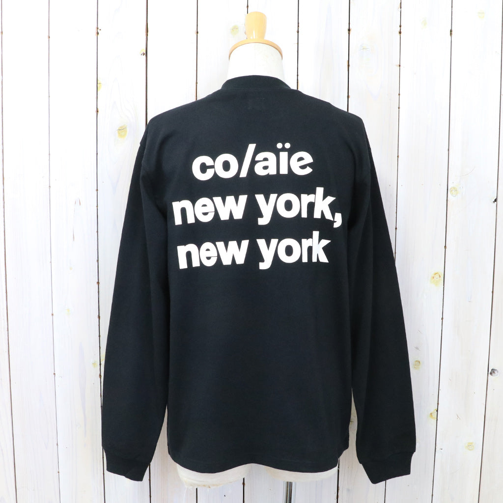 AiE『Mock Neck L/S Tee-Cotton Jersey/AIE』(Black)