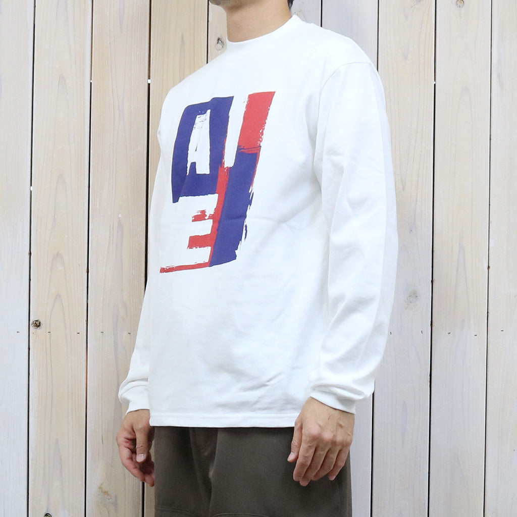 AiE『Mock Neck L/S Tee-Cotton Jersey/AIE』(White)