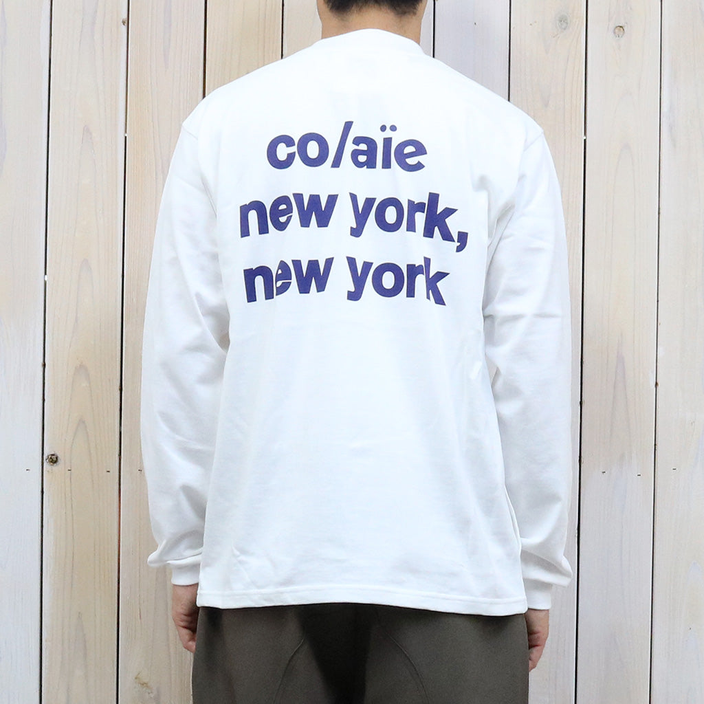 AiE『Mock Neck L/S Tee-Cotton Jersey/AIE』(White)