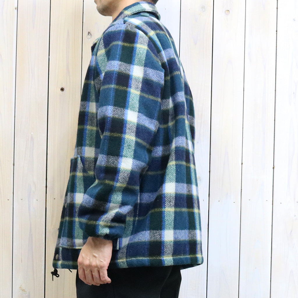 SOUTH2 WEST8『Coach Jacket-Wool Melton Plaid』(Green)