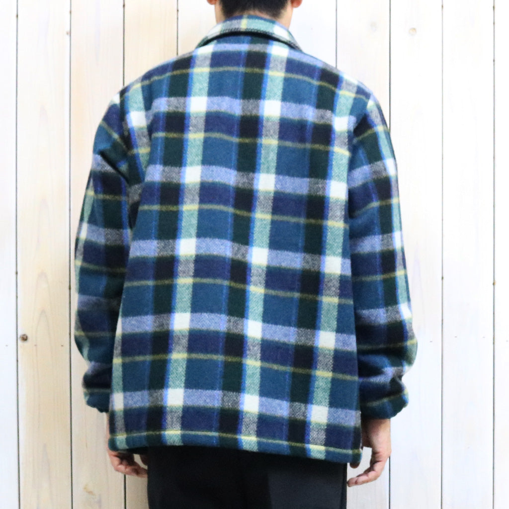 SOUTH2 WEST8『Coach Jacket-Wool Melton Plaid』(Green)