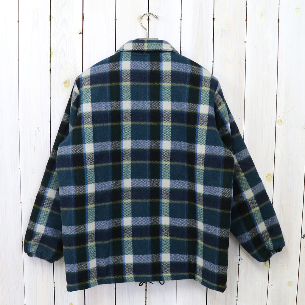 SOUTH2 WEST8『Coach Jacket-Wool Melton Plaid』(Green)