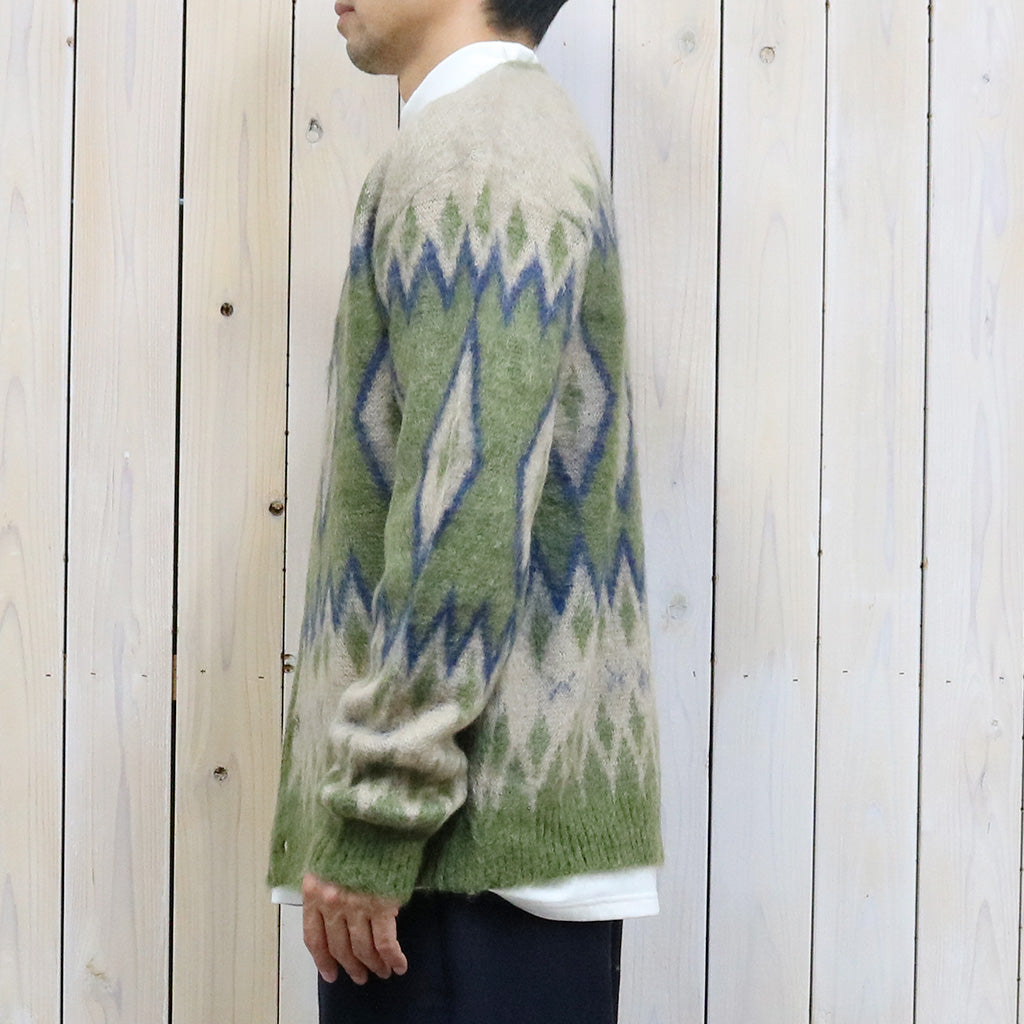 Needles『Mohair Cardigan-Diamond』(Olive)