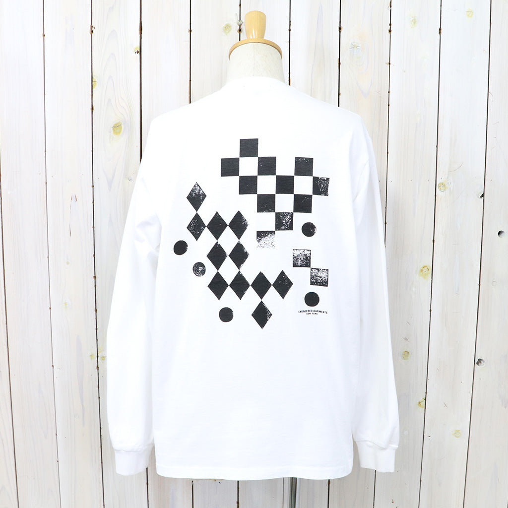 ENGINEERED GARMENTS『Printed Cross Crew Neck L/S T-shirt-Geometry』