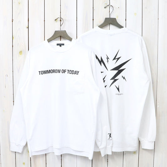 ENGINEERED GARMENTS『Printed Cross Crew Neck L/S T-shirt-Lightning』