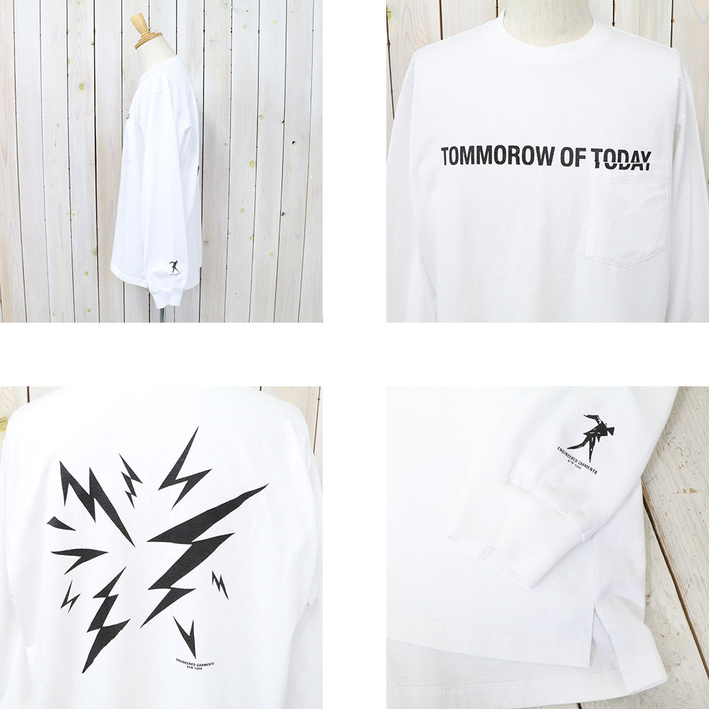 ENGINEERED GARMENTS『Printed Cross Crew Neck L/S T-shirt-Lightning』