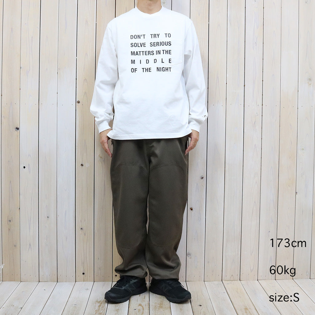 ENGINEERED GARMENTS『Printed Cross Crew Neck L/S T-shirt-Nyc』