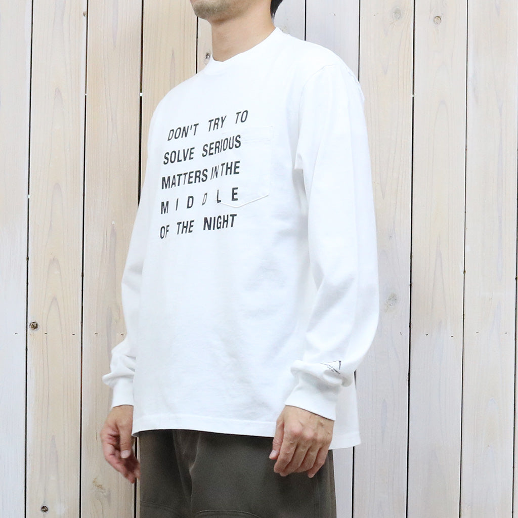 ENGINEERED GARMENTS『Printed Cross Crew Neck L/S T-shirt-Nyc』