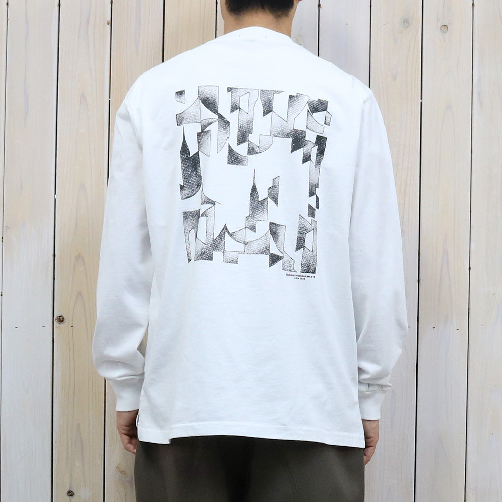 ENGINEERED GARMENTS『Printed Cross Crew Neck L/S T-shirt-Nyc』