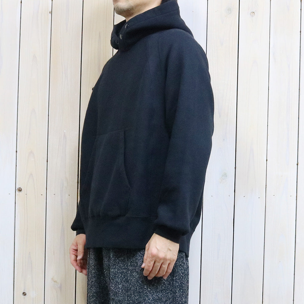 ENGINEERED GARMENTS『Raglan Hoody-12oz Cotton Fleece』(Black)