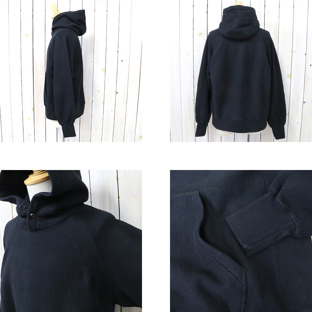 ENGINEERED GARMENTS『Raglan Hoody-12oz Cotton Fleece』(Black)