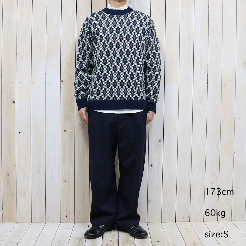 Needles『Crew Neck Sweater-Shetland』(Navy)