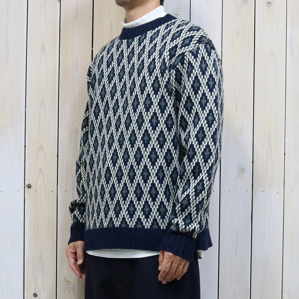 Needles『Crew Neck Sweater-Shetland』(Navy)