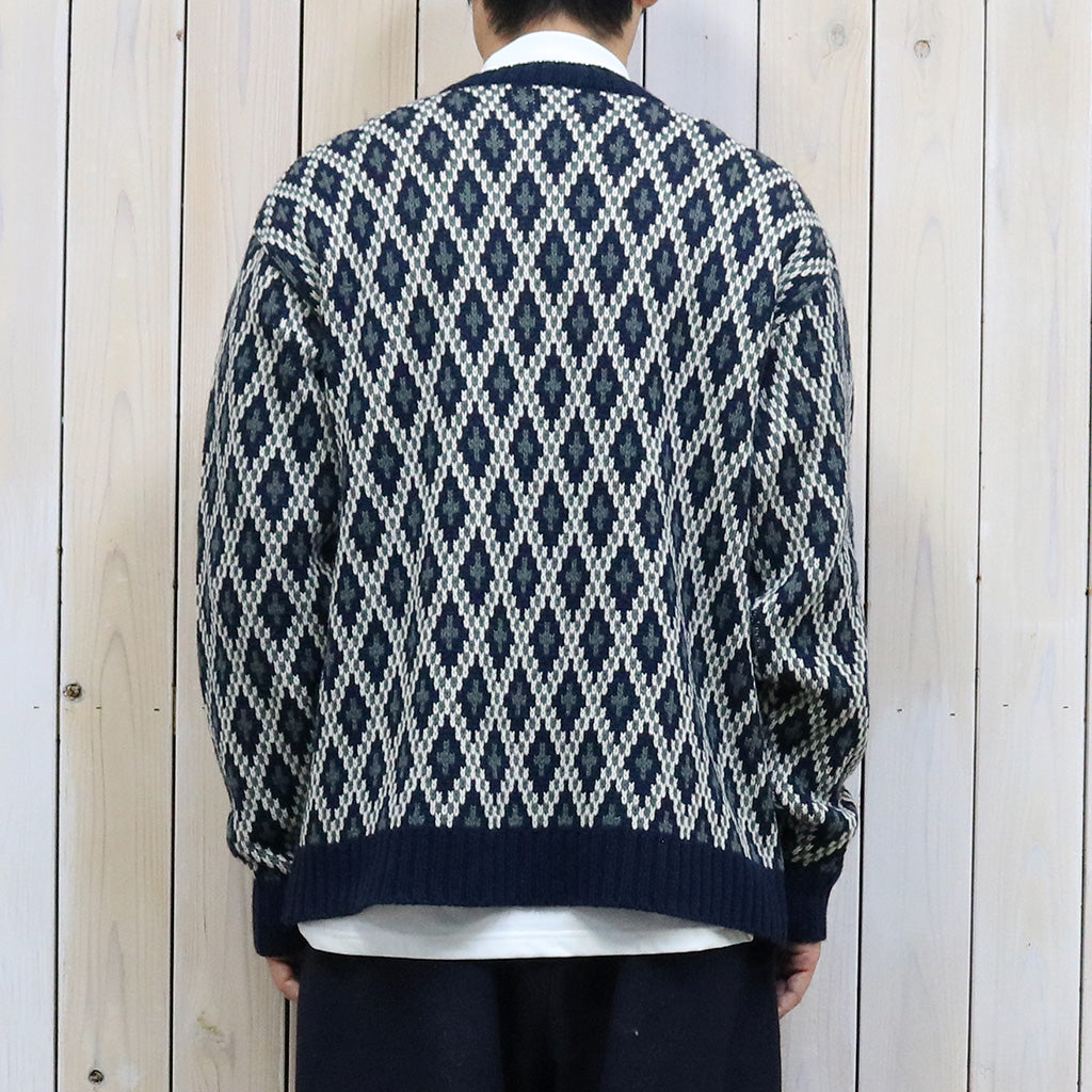 Needles『Crew Neck Sweater-Shetland』(Navy)