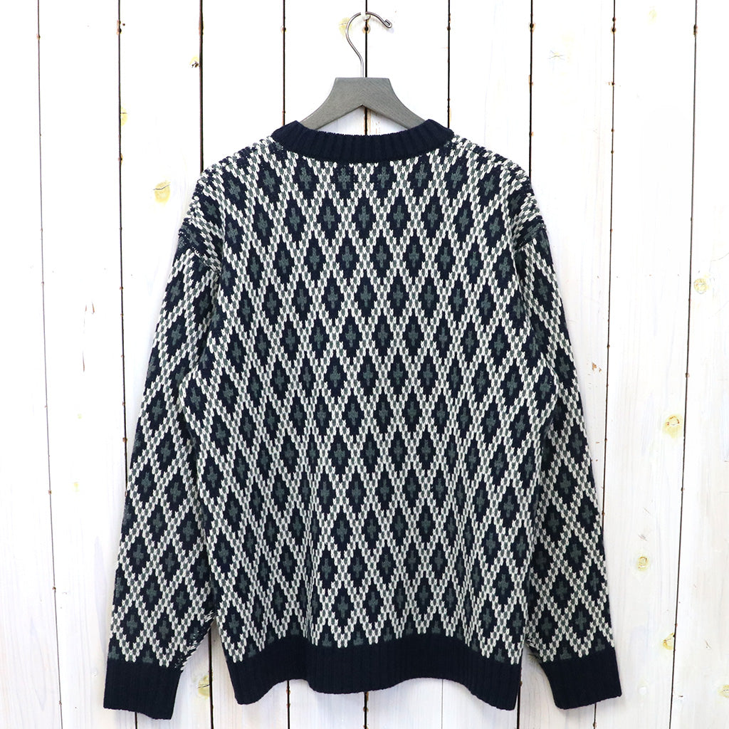 Needles『Crew Neck Sweater-Shetland』(Navy)