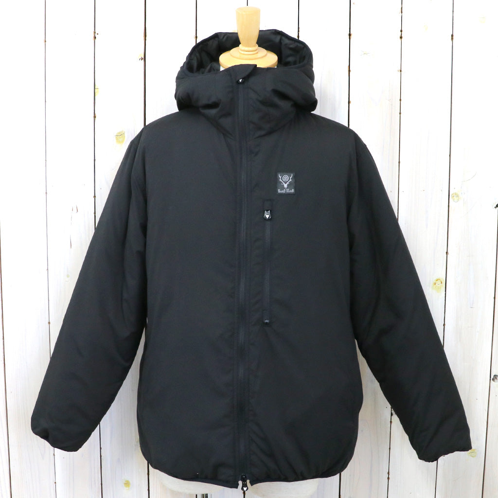 SOUTH2 WEST8『Insulator Zipped Parka-Poly Peach Skin』(Black)