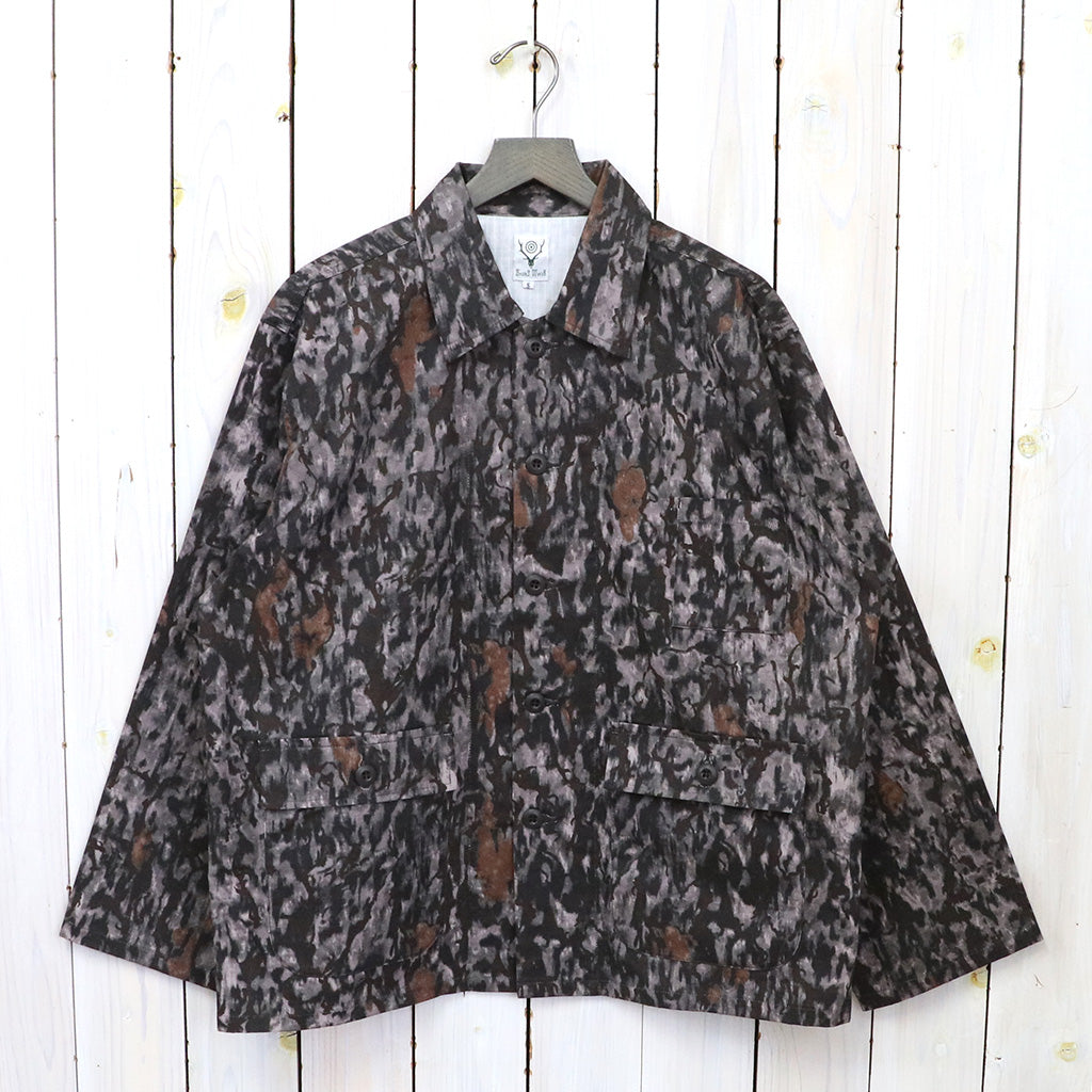 SOUTH2 WEST8『Hunting Shirt-Cotton Ripstop/Printed』(Horn Camo)