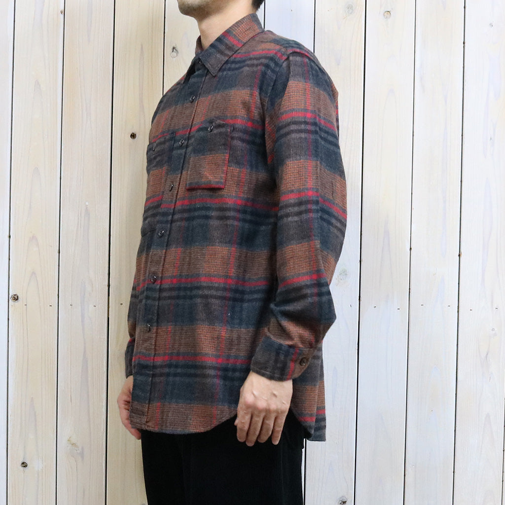 ENGINEERED GARMENTS『Work Shirt-Cotton Plaid Flannel』(Orange/Red)