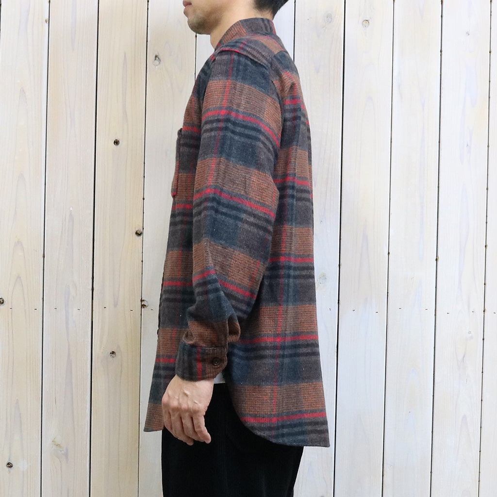 ENGINEERED GARMENTS『Work Shirt-Cotton Plaid Flannel』(Orange/Red)