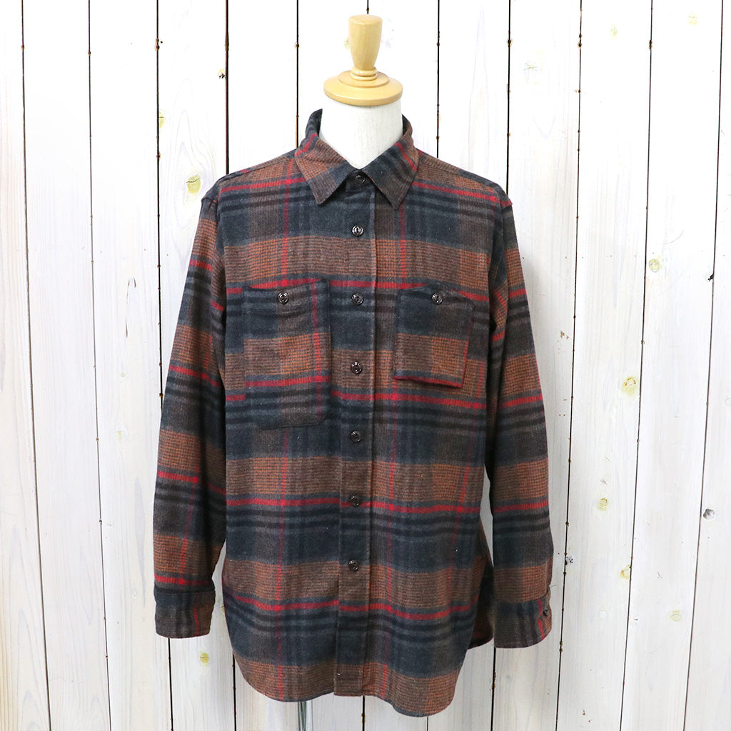 ENGINEERED GARMENTS『Work Shirt-Cotton Plaid Flannel』(Orange/Red)