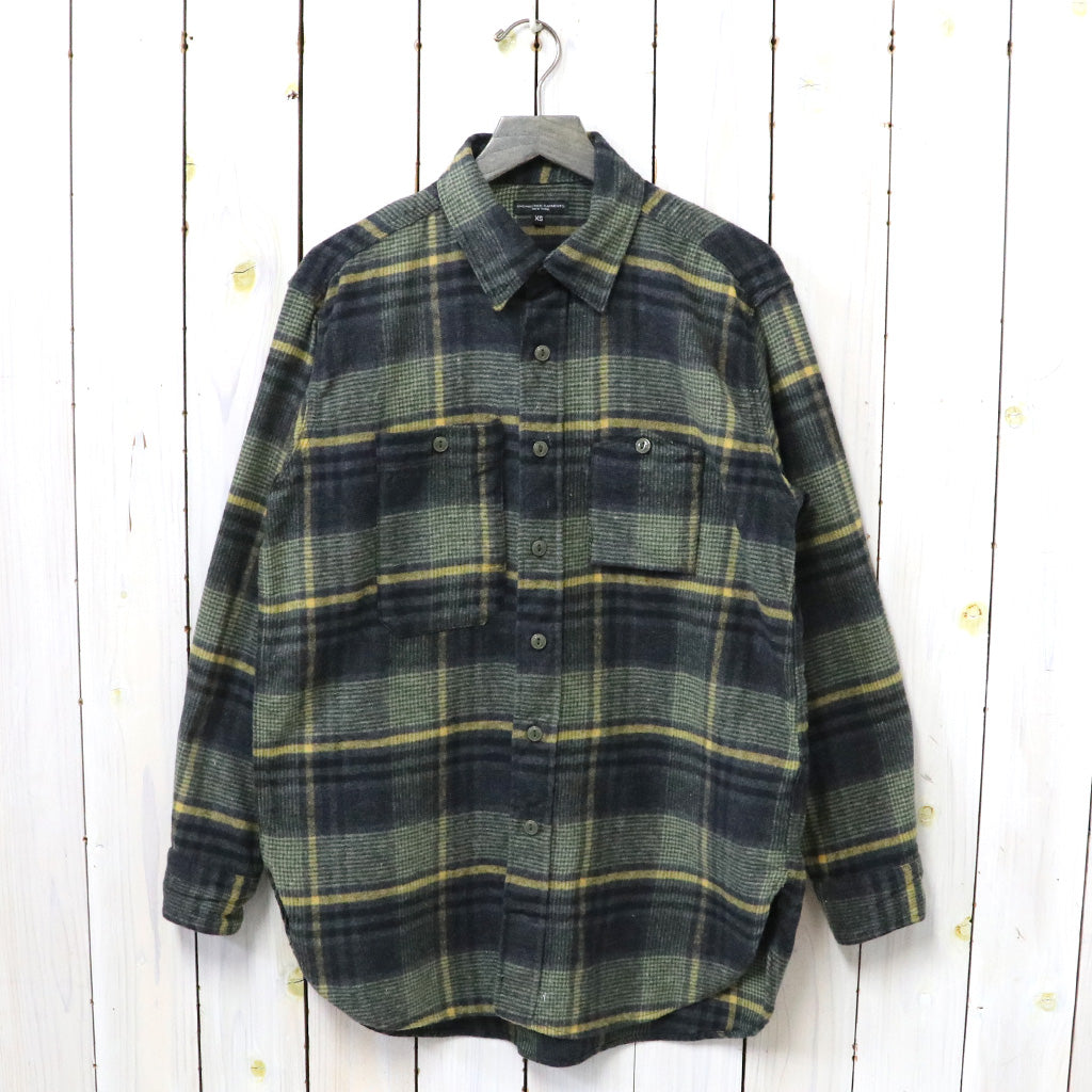 ENGINEERED GARMENTS『Work Shirt-Cotton Plaid Flannel』(Yellow/Grey)