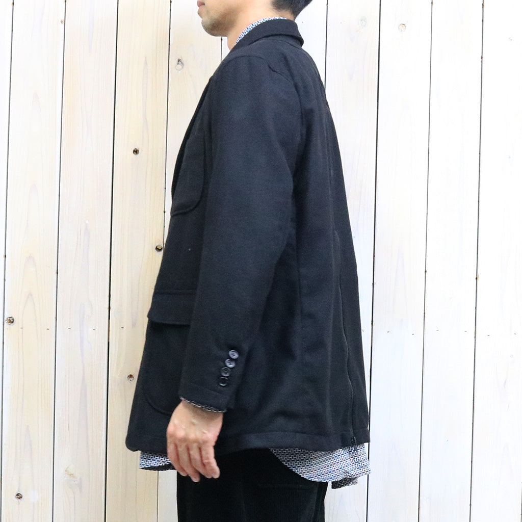 ENGINEERED GARMENTS『Zip Jacket-Solid Poly Wool Flannel 』(Black)