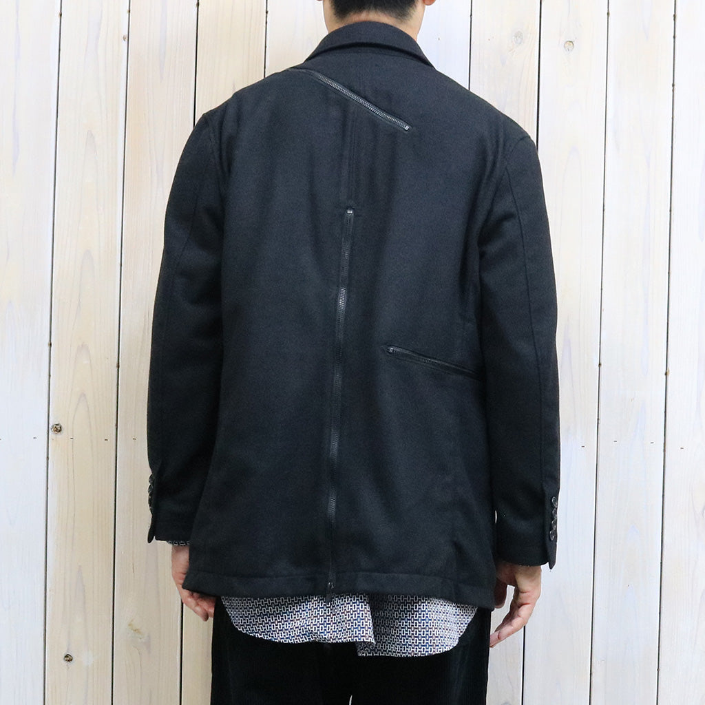 ENGINEERED GARMENTS『Zip Jacket-Solid Poly Wool Flannel 』(Black)