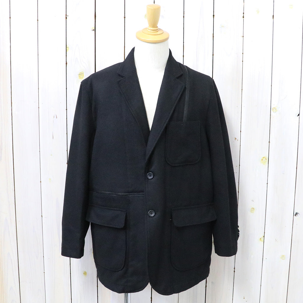 ENGINEERED GARMENTS『Zip Jacket-Solid Poly Wool Flannel 』(Black)