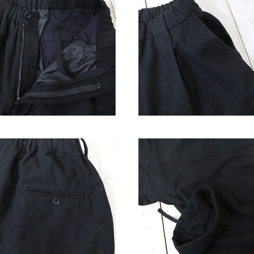 ENGINEERED GARMENTS『Sarrouel Pant-Solid Poly Wool Flannel』(Black)