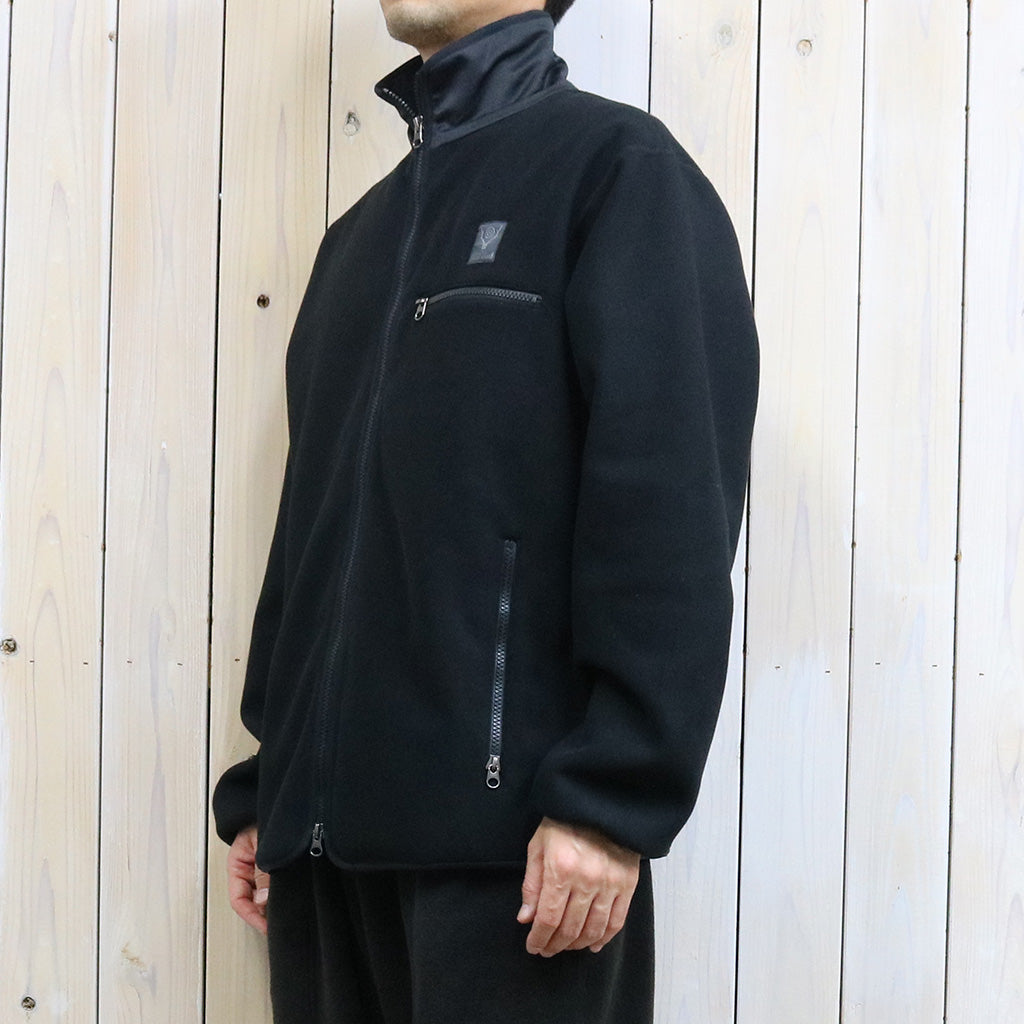 SOUTH2 WEST8『Piping Jacket-Poly Fleece』(Black)