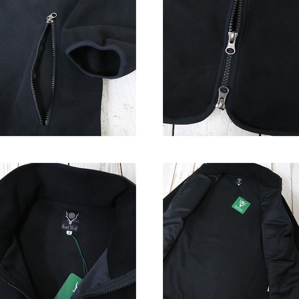 SOUTH2 WEST8『Piping Jacket-Poly Fleece』(Black)