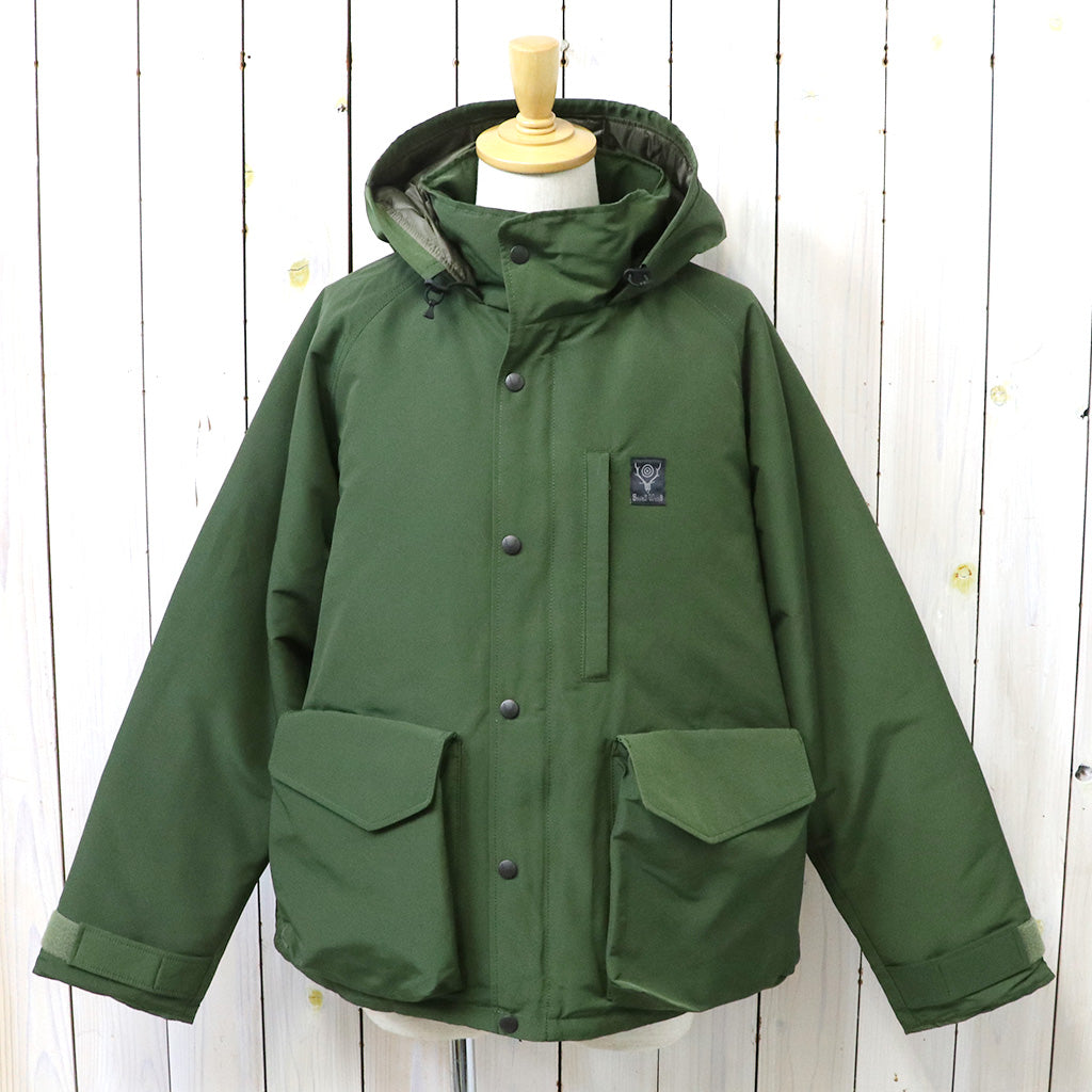 SOUTH2 WEST8『Snow Trek Down Coat-C/N Grosgrain』(Green)