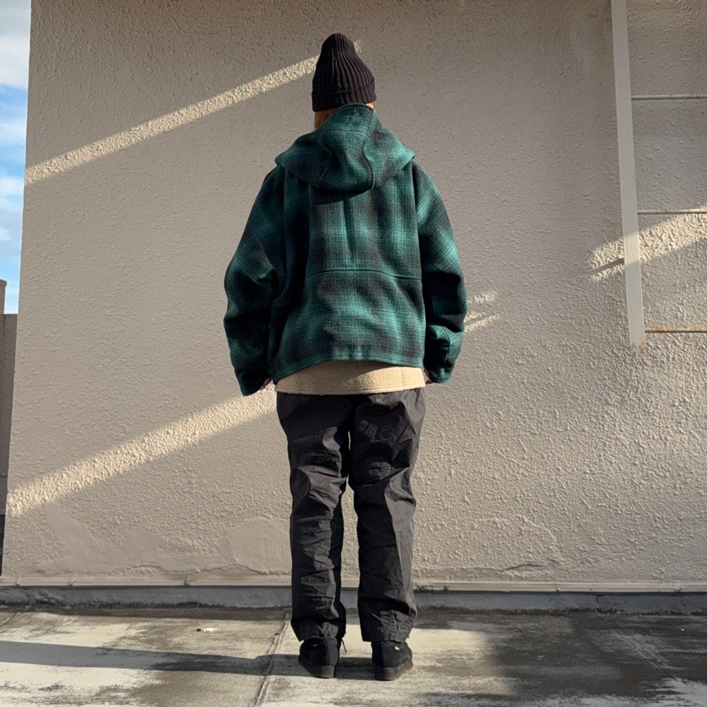 SOUTH2 WEST8『Short Hunting Parka-Wool Melton Ombre Plaid』