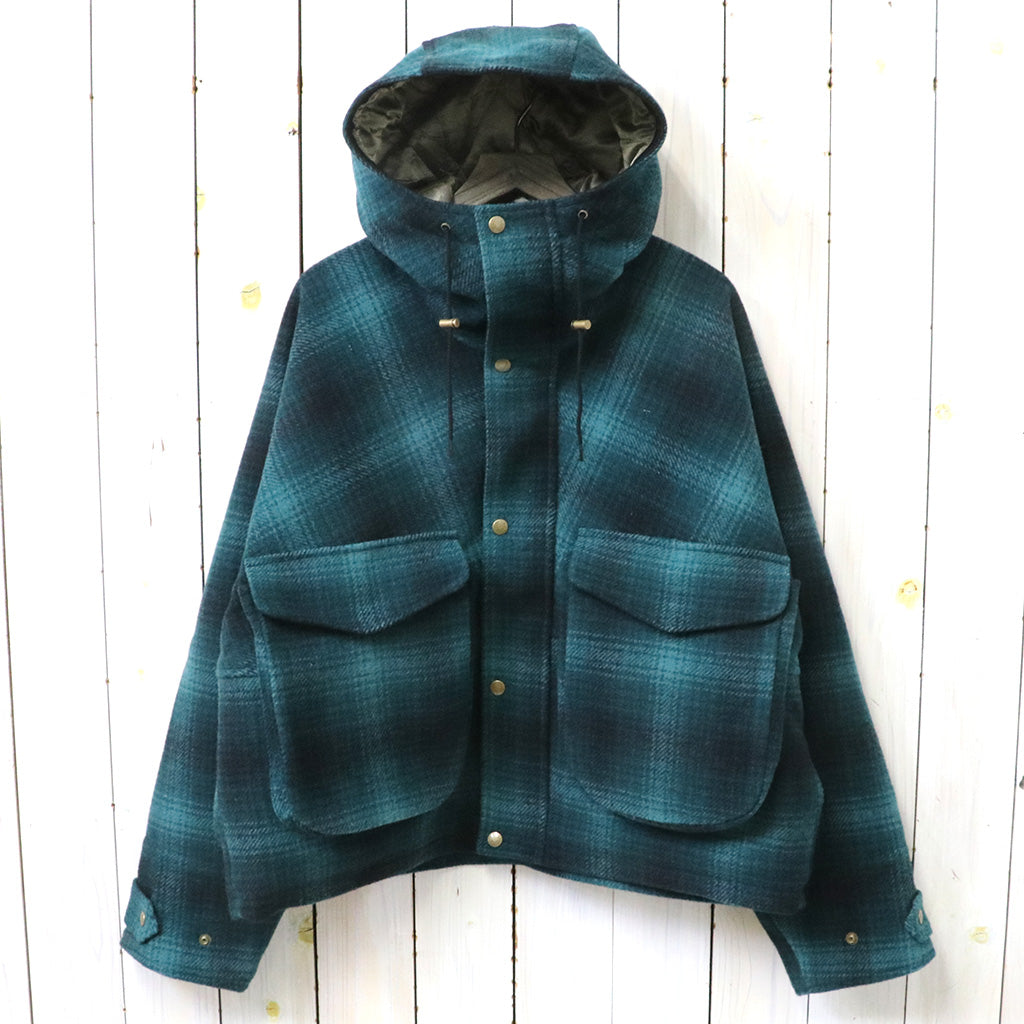 SOUTH2 WEST8『Short Hunting Parka-Wool Melton Ombre Plaid』