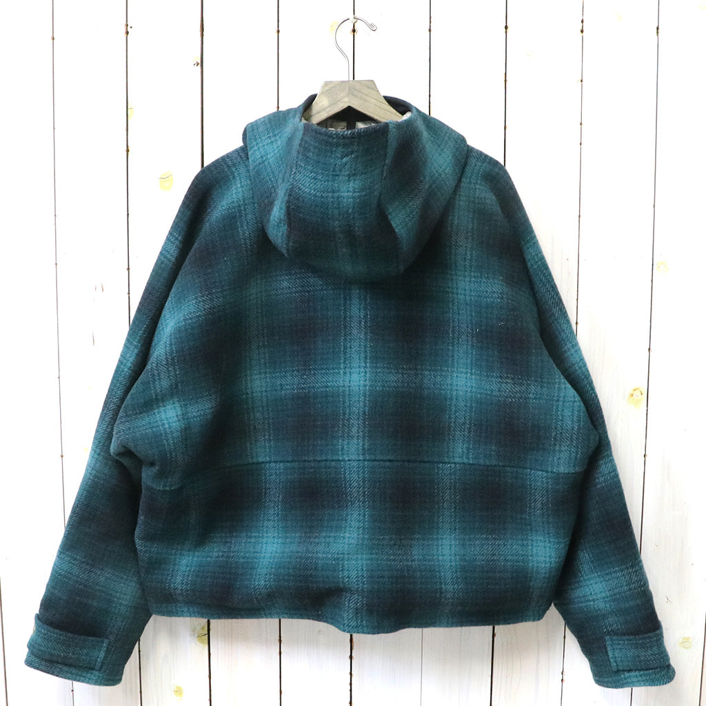 SOUTH2 WEST8『Short Hunting Parka-Wool Melton Ombre Plaid』