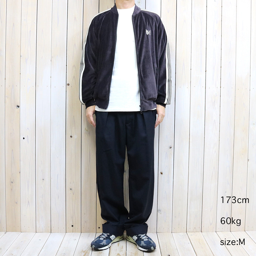 Needles『Rib Collar Track Jacket-C/PE Velour』(Charcoal)