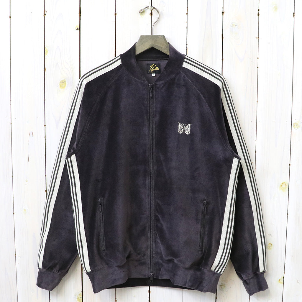 Needles『Rib Collar Track Jacket-C/PE Velour』(Charcoal)